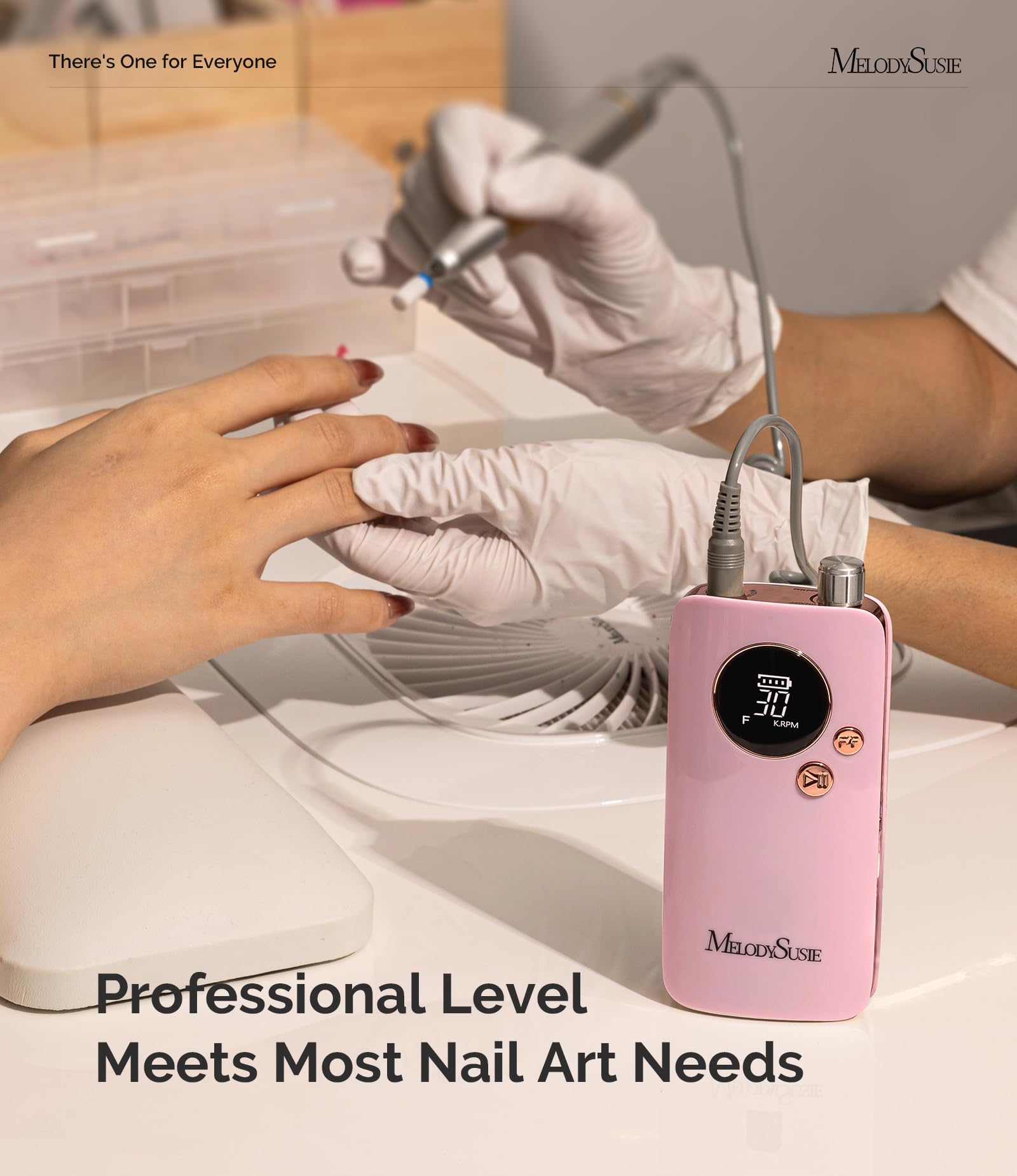 MelodySusie SC320F cordless operation enables convenient salon-at-home sessions