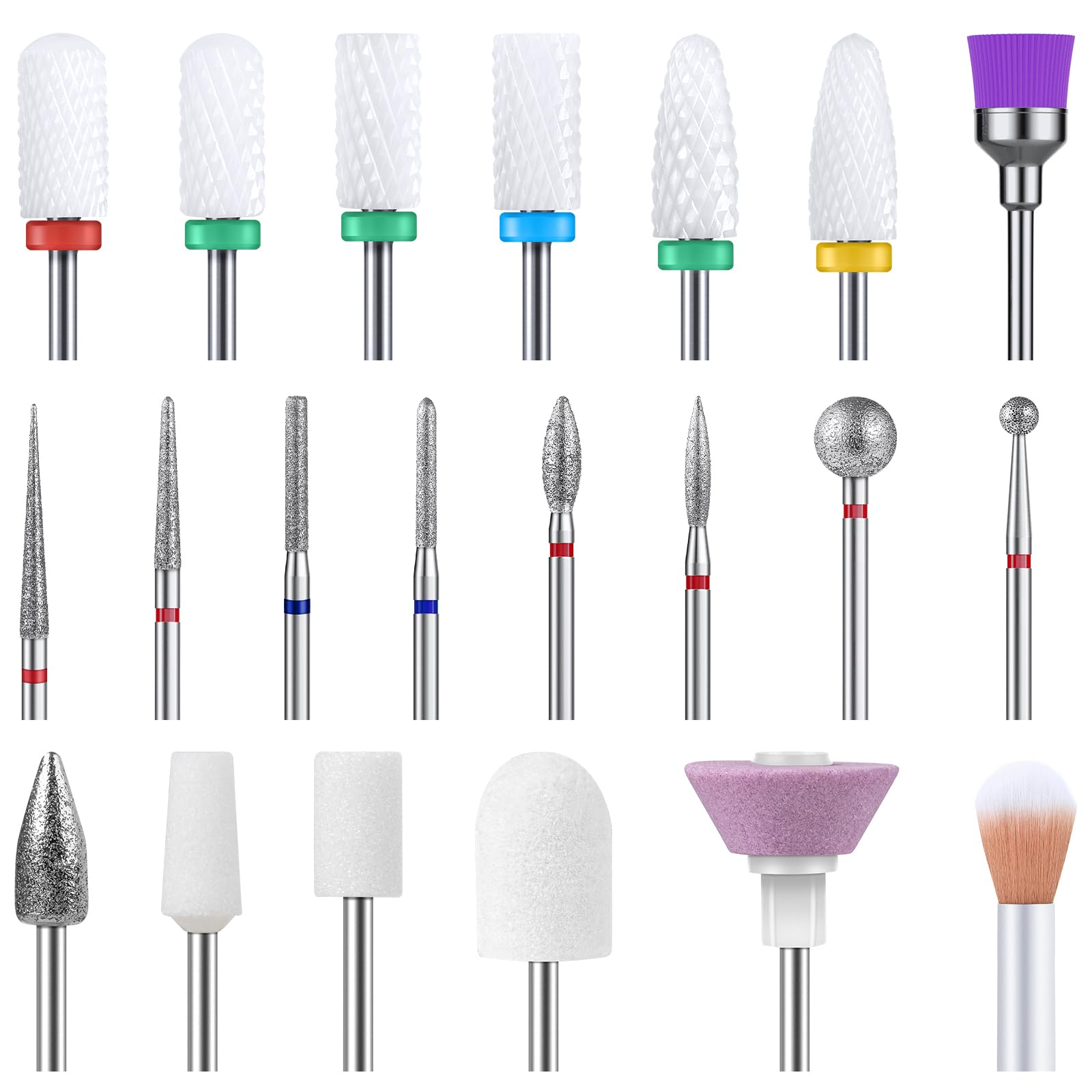 Brocas cerámicas MelodySusie: alta precisión para limar uñas con suavidad.