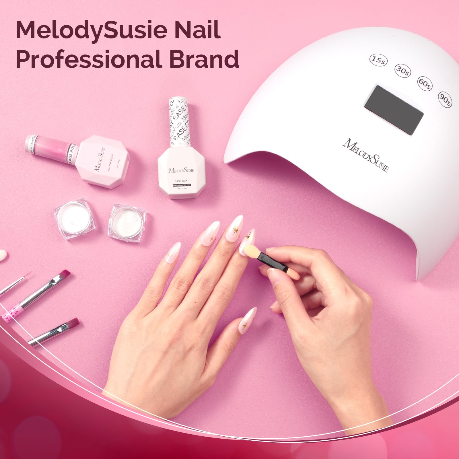 MelodySusie set de herramientas para uñas, ideal para uso doméstico o profesional.
