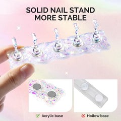 MelodySusie soportes uñas postizas para organizar y mostrar diseños fácilmente