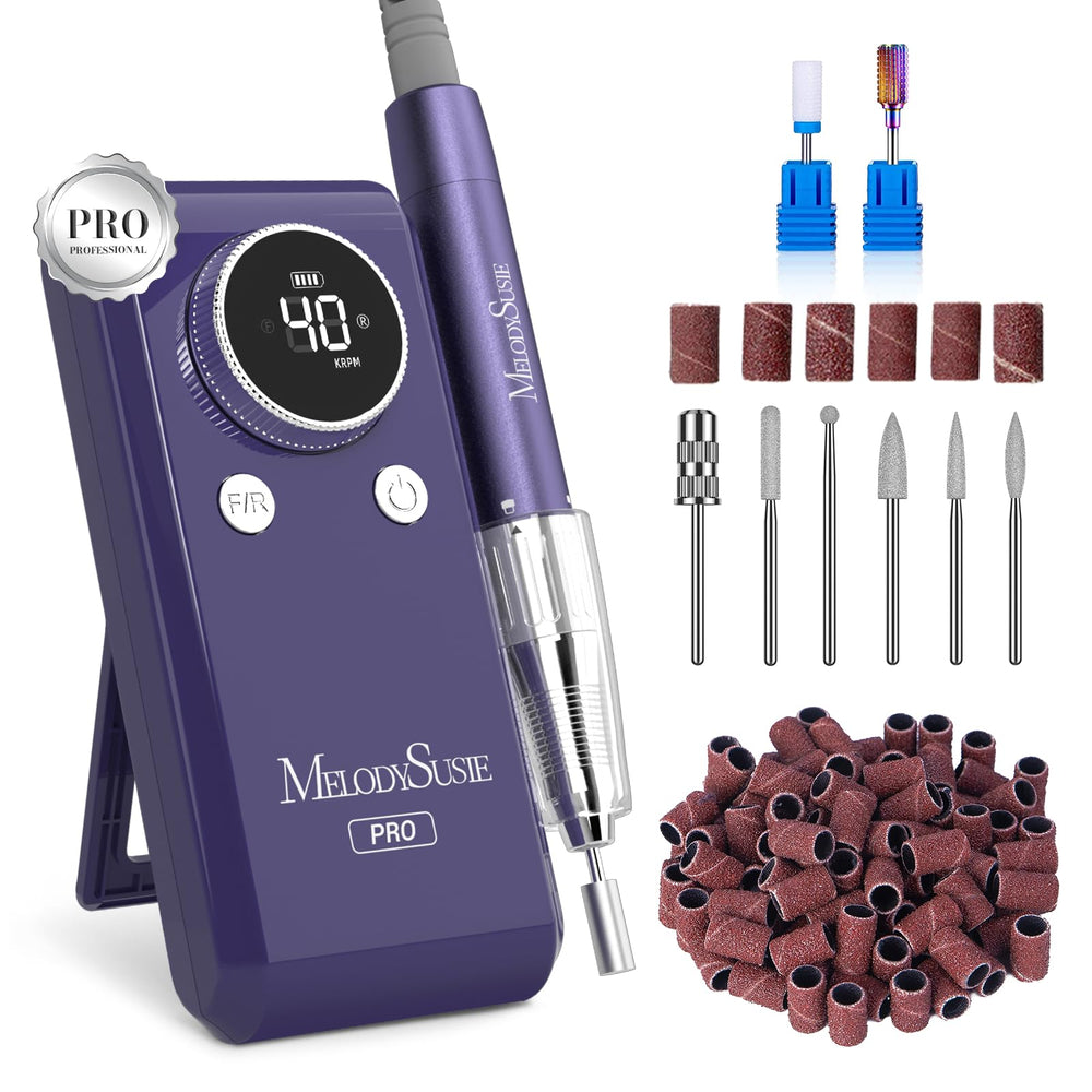 MelodySusie taladro de uñas inalámbrico 2 en 1 para manicuras eficientes.