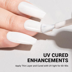 Gel MelodySusie se cura rápido bajo lámpara UV-LED.