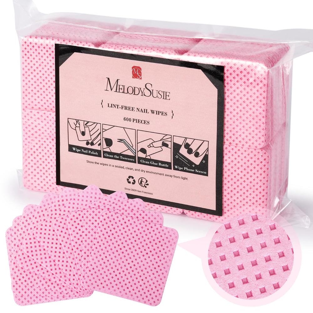MelodySusie: toallitas libres de pelusa para uñas con absorción sin residuos.