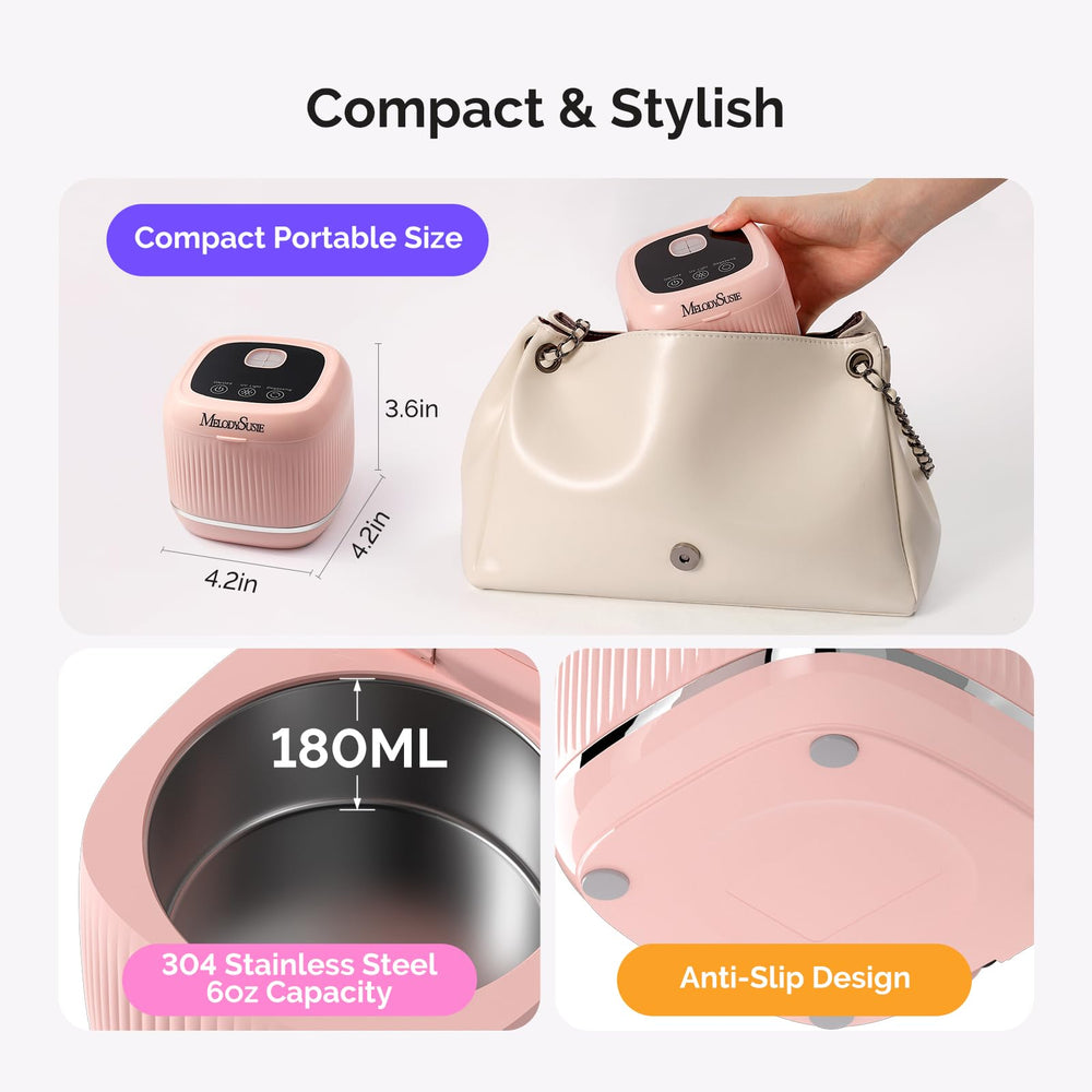 Uso versatil para limpiar joyas, gafas y dentaduras en casa