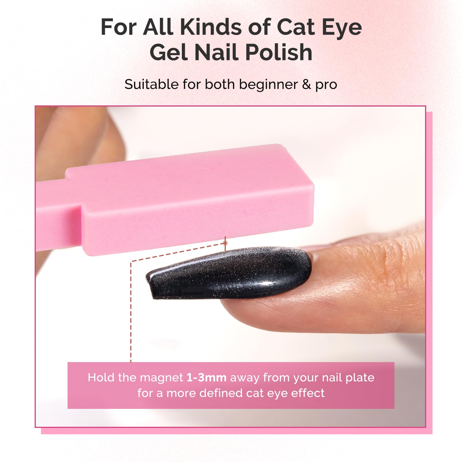 MelodySusie uso portátil permite lograr ojo de gato en cualquier momento.