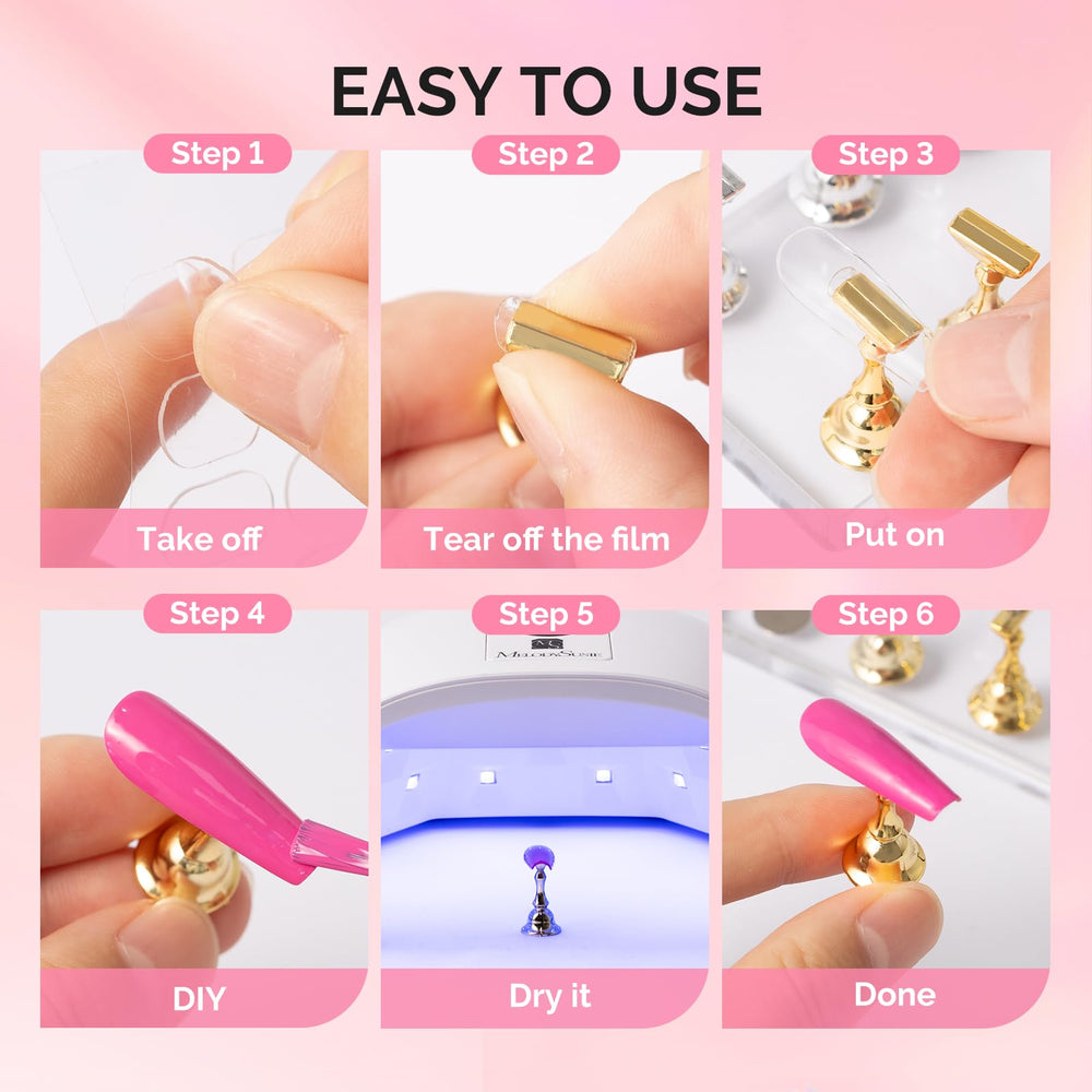 MelodySusie uso práctico para practicar pintura de uñas en la base.