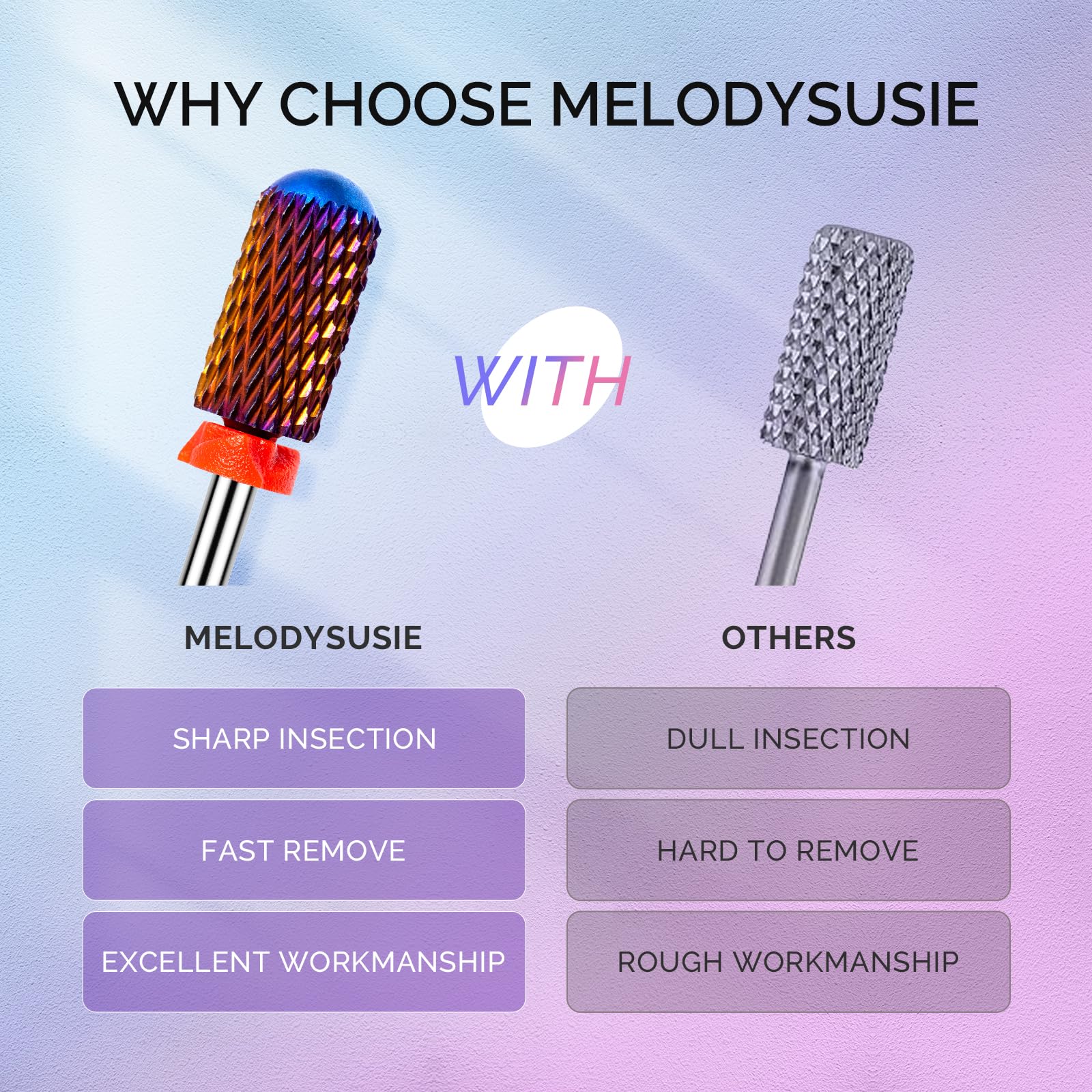 MelodySusie para manicura y pedicura, uso profesional y durabilidad.