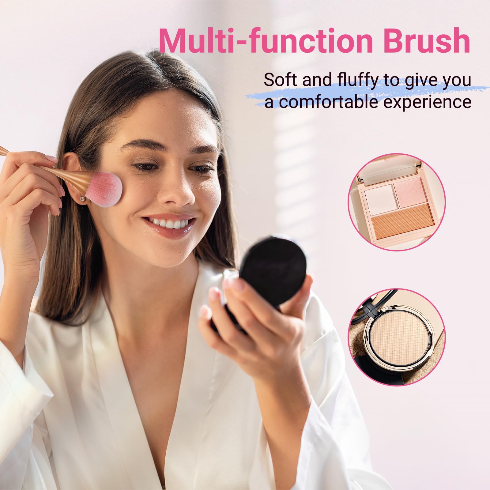 Usos multiples MelodySusie en maquillaje y uñas para precisión.