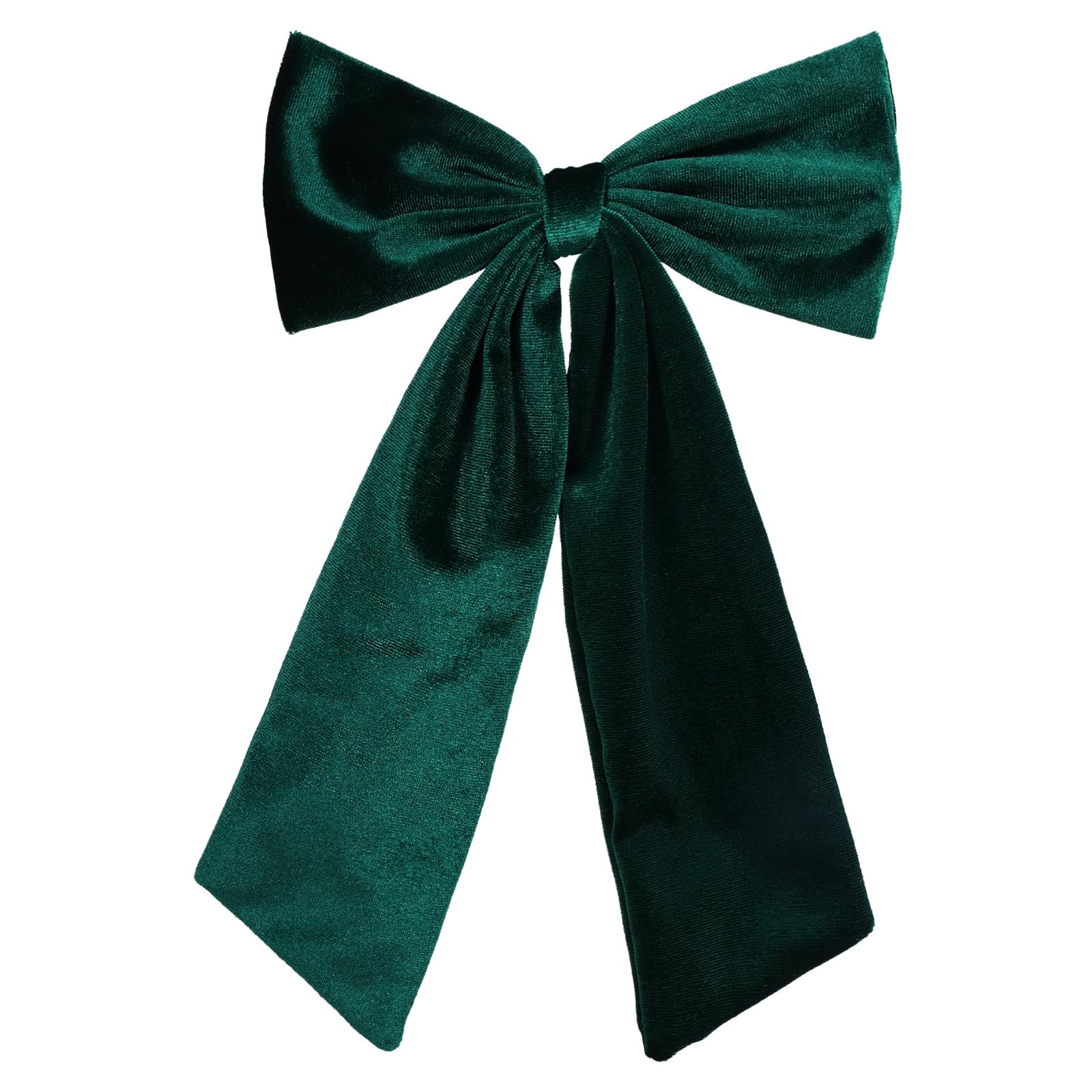 Lazo de terciopelo verde oscuro de melyde para un look elegante diario.