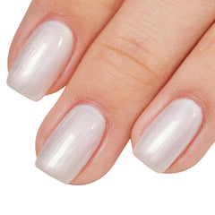 MEMEDA Esmalte gel glitter perlablanca: brillo duradero para uñas
