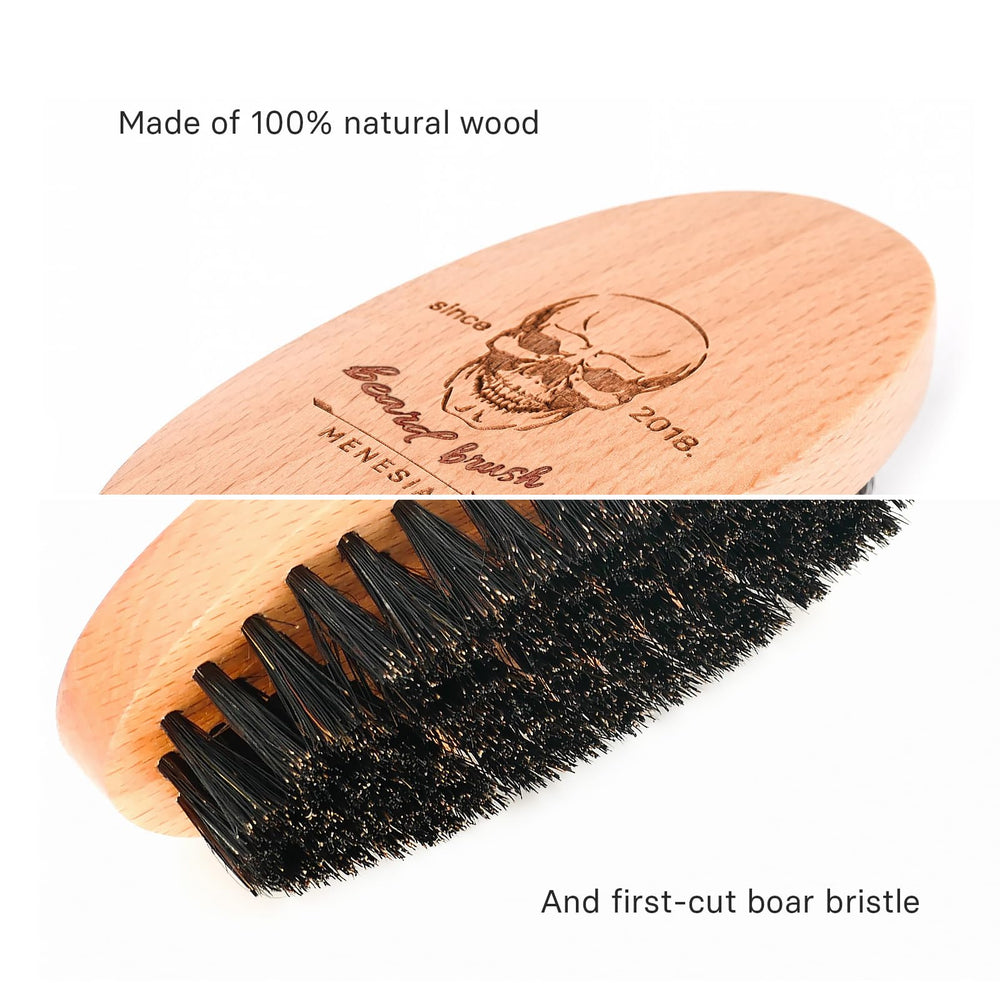 Cerdas de jabalí de Menesia, primer corte para un cepillado suave.