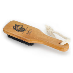 Menesia cepillo de cerdas de jabalí para cabello fino, ayuda a ganar volumen suave.