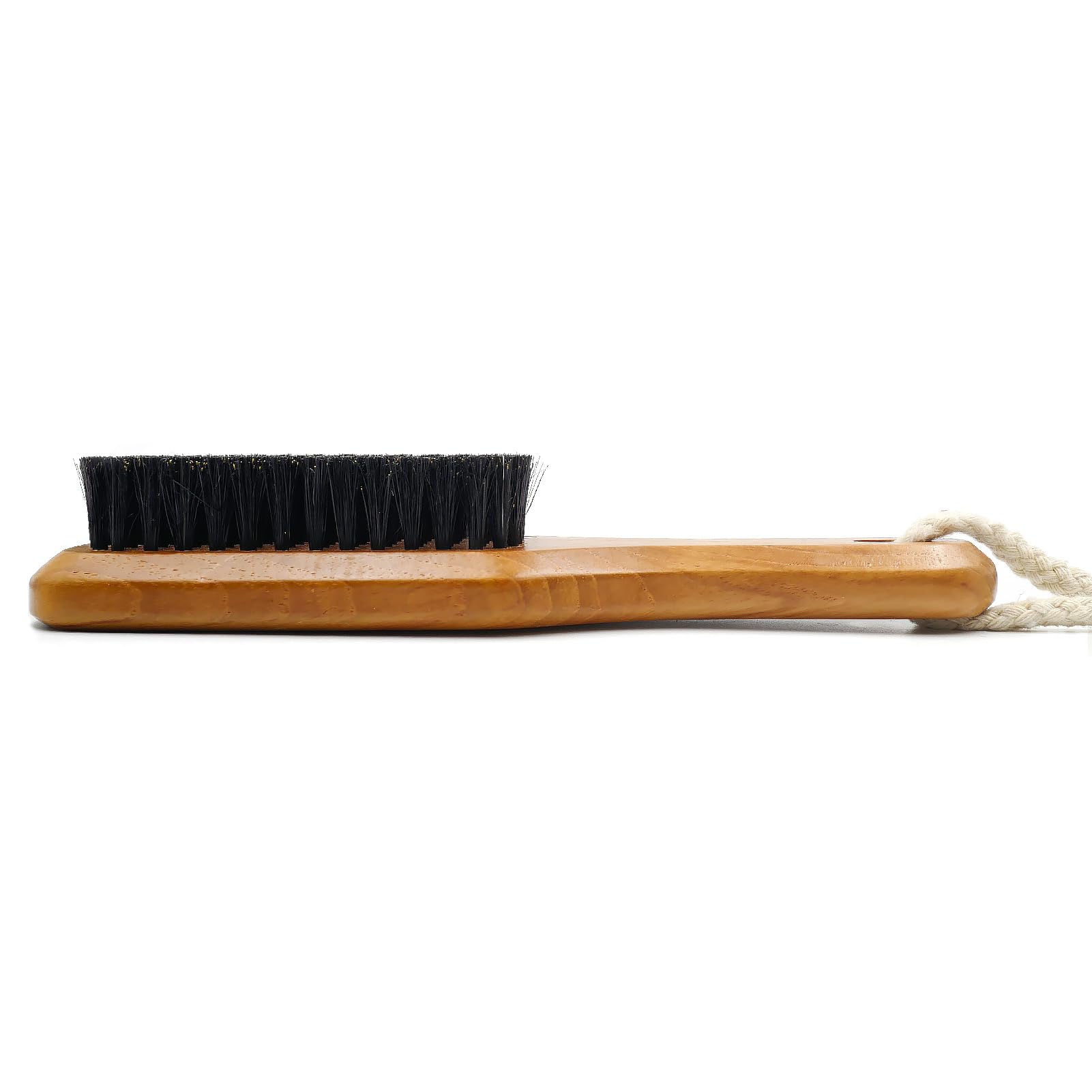 Menesia cepillo de cerdas de jabalí desenreda sin tirones, ideal para cabello delicado.