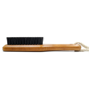 Menesia cepillo de cerdas de jabalí desenreda sin tirones, ideal para cabello delicado.