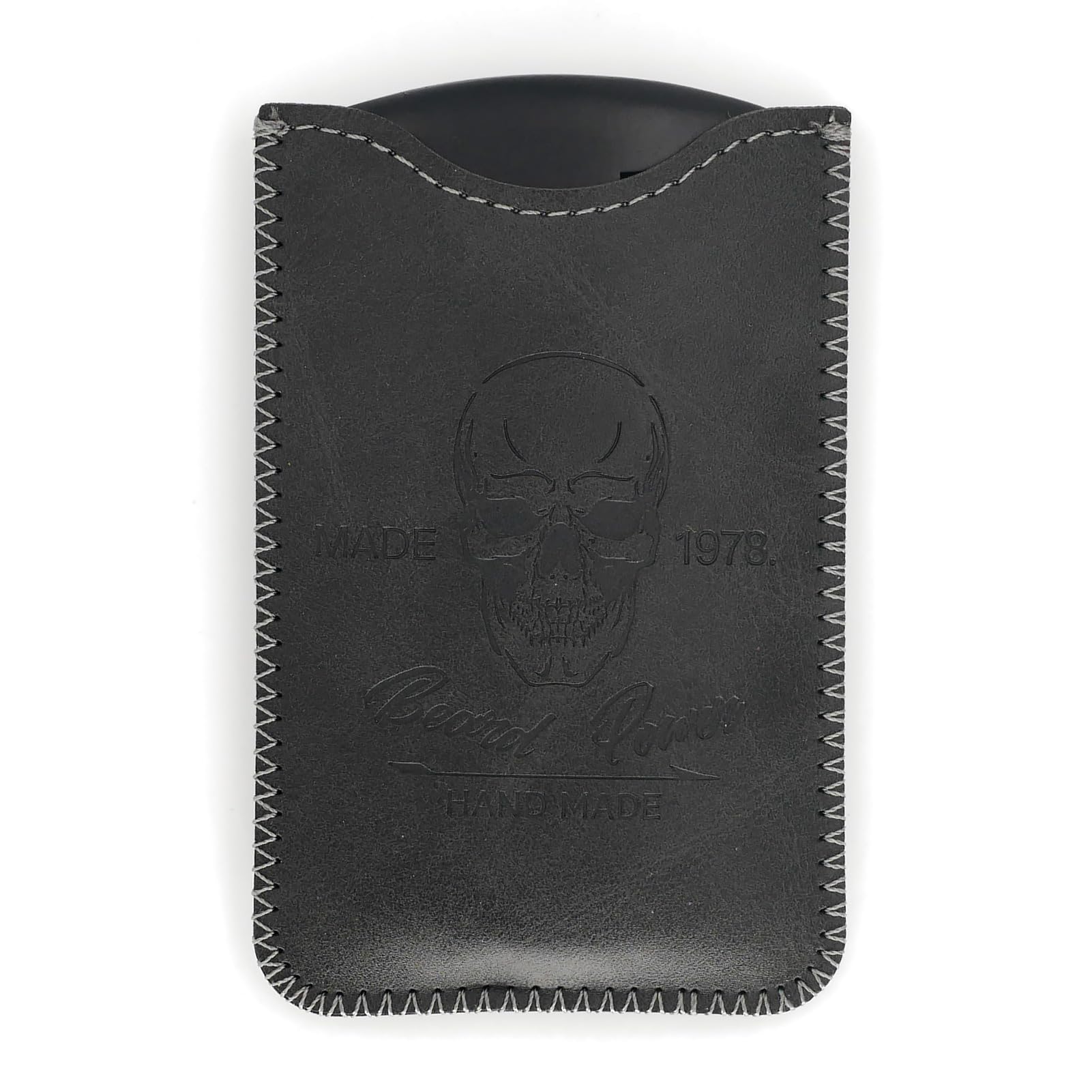 Menesia peine barba portátil negro, ideal para llevar en el bolsillo.