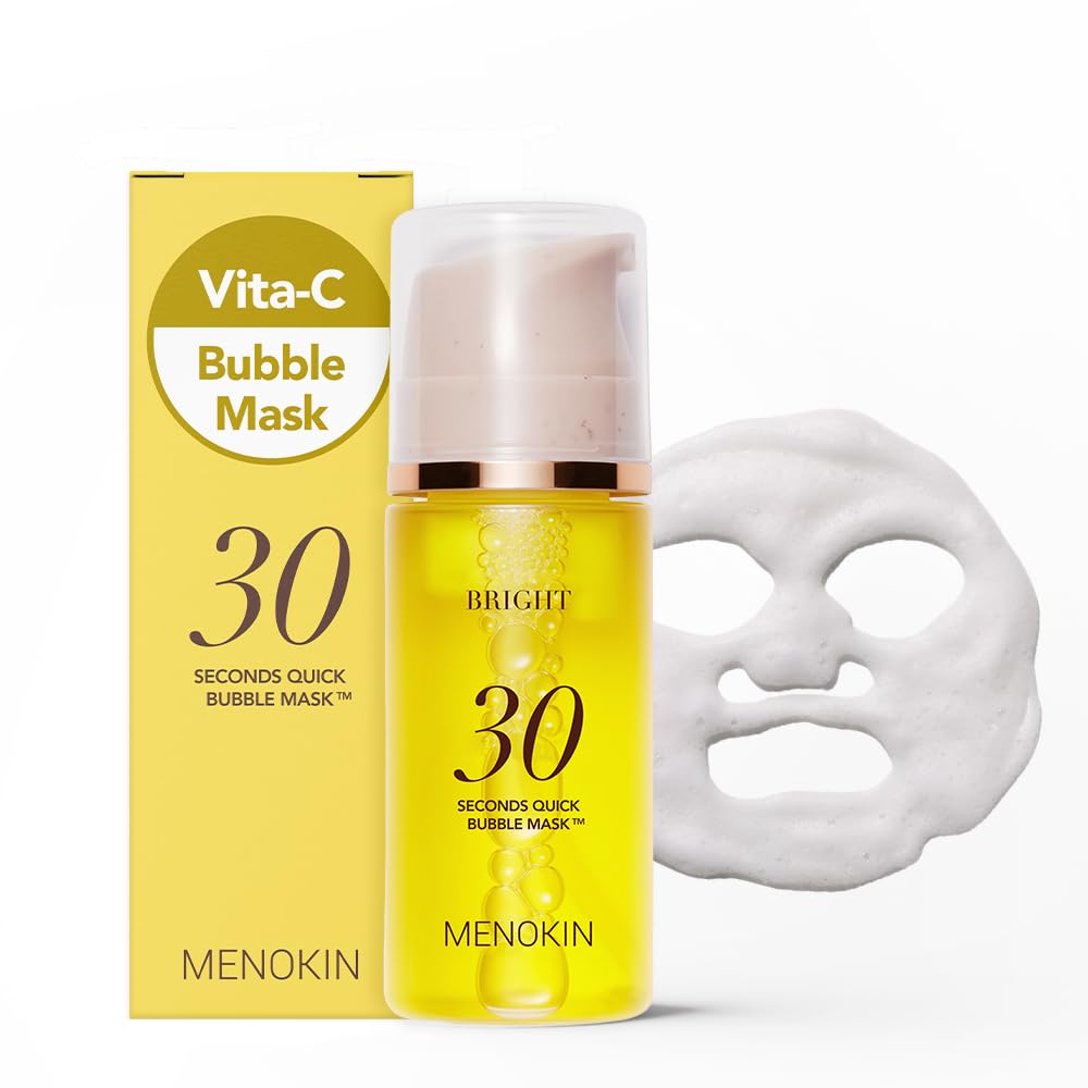 Menokin Bubble Mask 30s brillo instantáneo para piel radiante