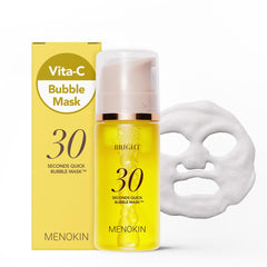 Menokin Bubble Mask 30s brillo instantáneo para piel radiante