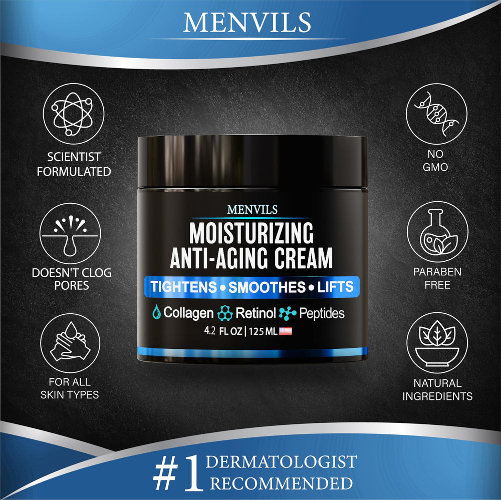 Cuidado facial para hombre: Menvils, contorno de ojos para un aspecto renovado.