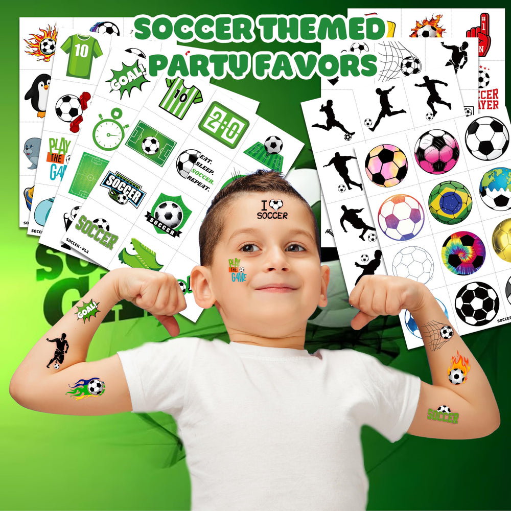 MeoIsDaBest tatuajes temporales de jugadores de fútbol, perfectos para fiestas.