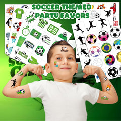MeoIsDaBest tatuajes temporales de jugadores de fútbol, perfectos para fiestas.