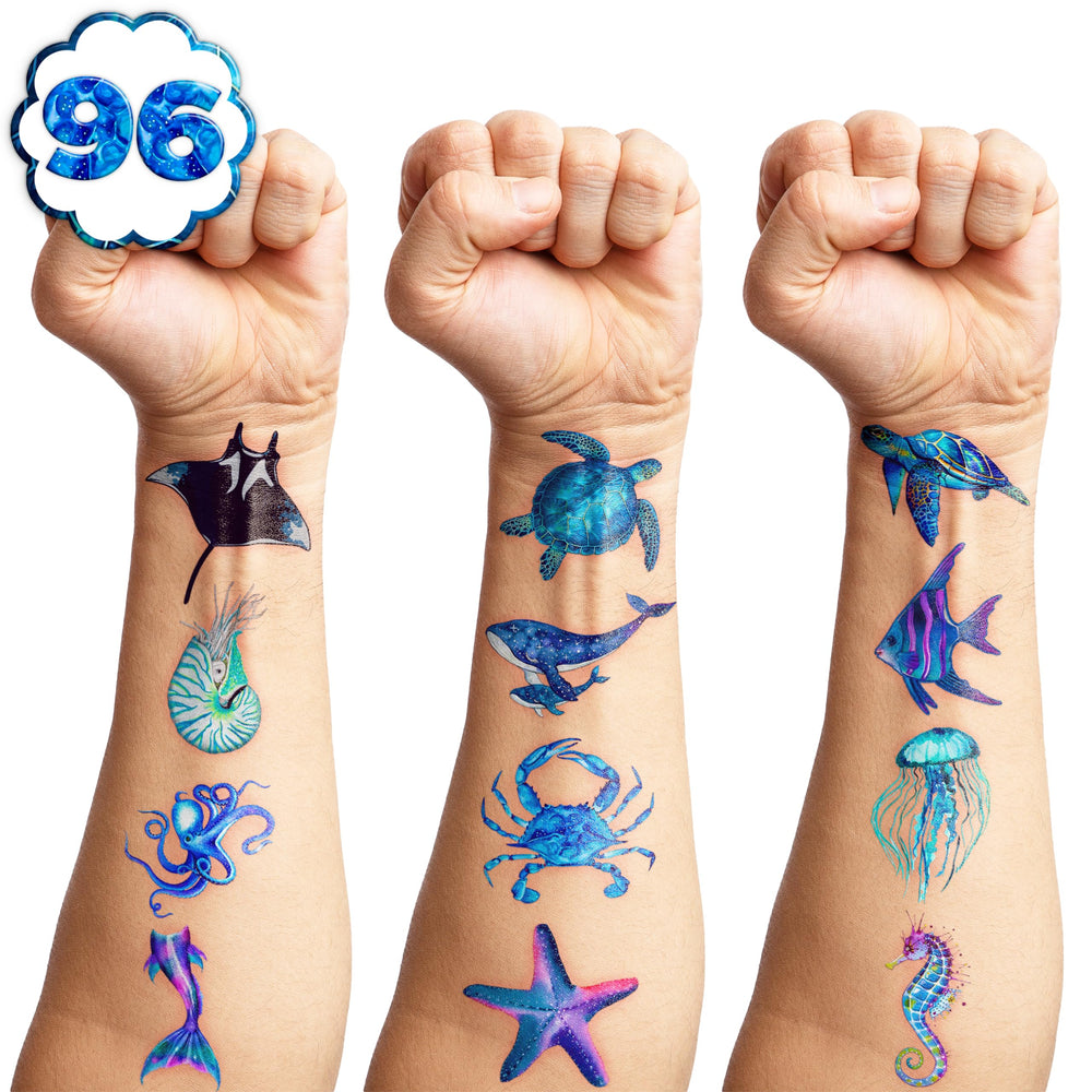 MeoIsDaBest tatuajes de aves del oceano para bolsitas de regalo