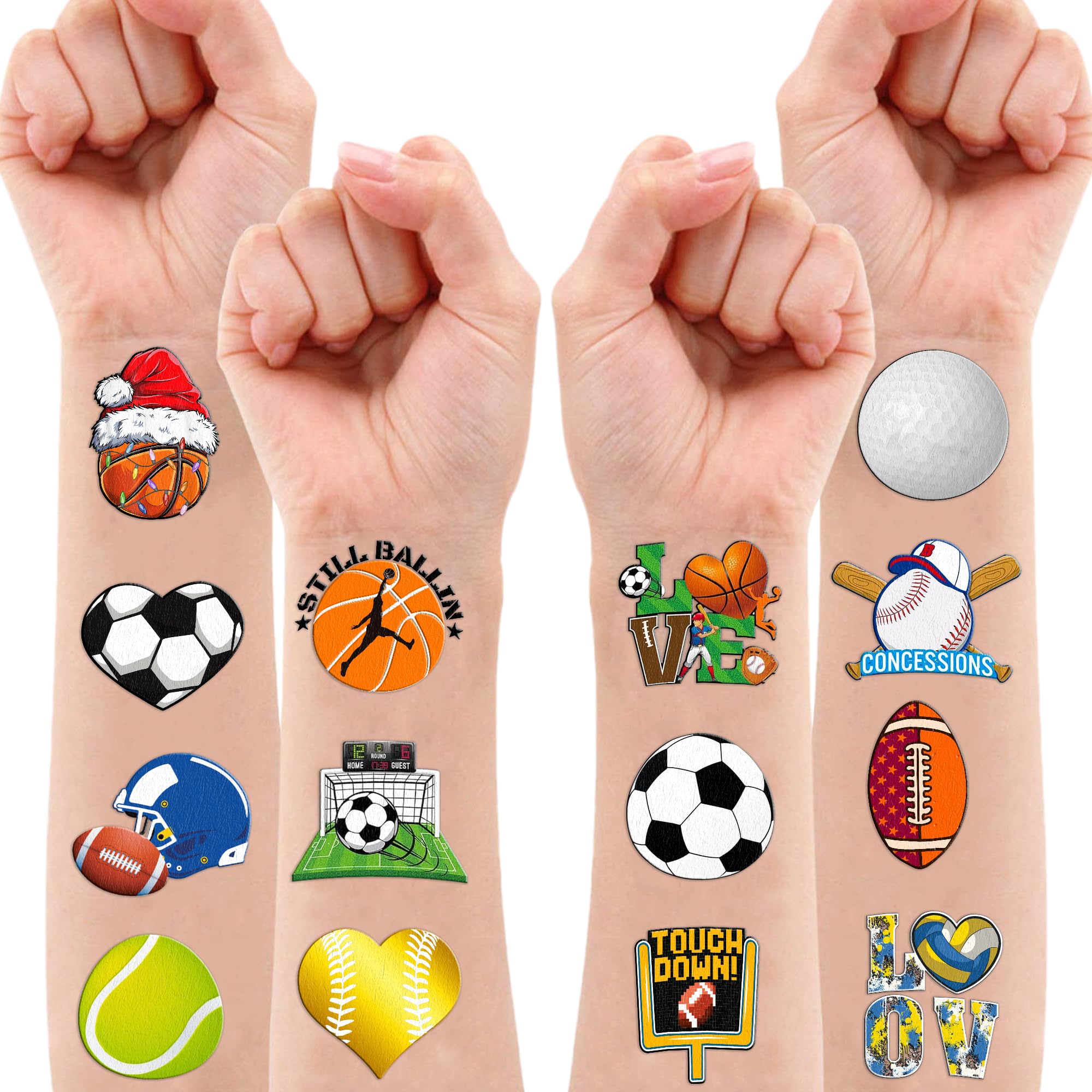 MeoIsDaBest tatuajes deportivos, perfectos para bolsas de regalo y premios en clase.