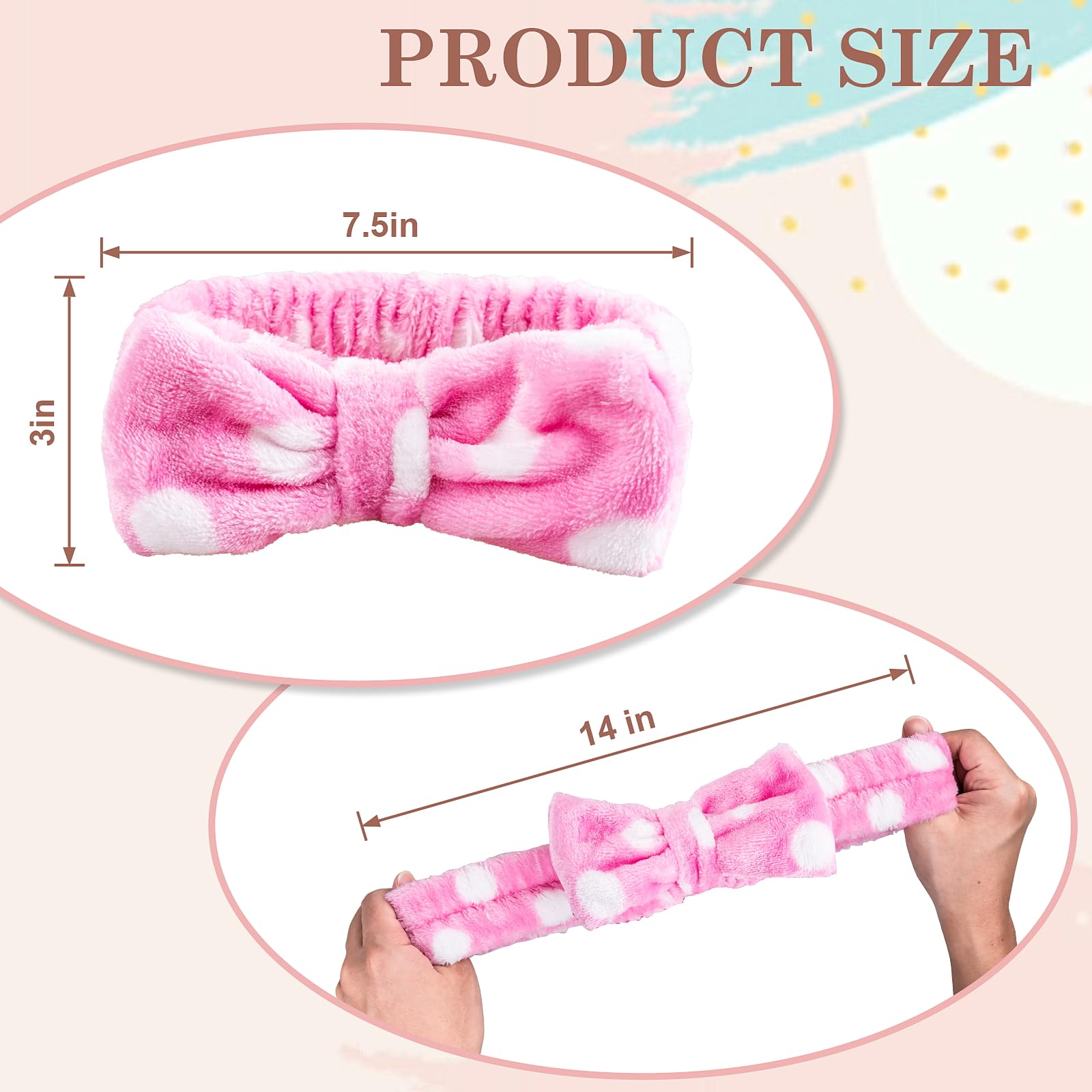 MEQHUO diadema de microfibra suave ideal para limpieza facial diaria.