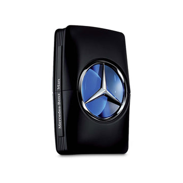 Mercedes-Benz Man fragancia en botella negra, aroma sofisticado para uso diario