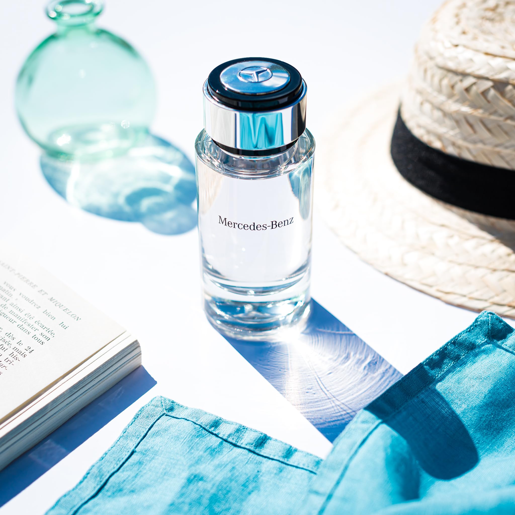 Diseño de lujo de la botella Mercedes-Benz para hombres, perfecto como regalo.