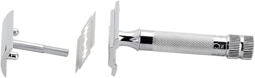 Merkur Mk34c mango corto y pesado para mayor precisión.