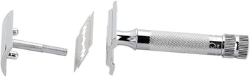 Merkur Mk34c mango corto y pesado para mayor precisión.