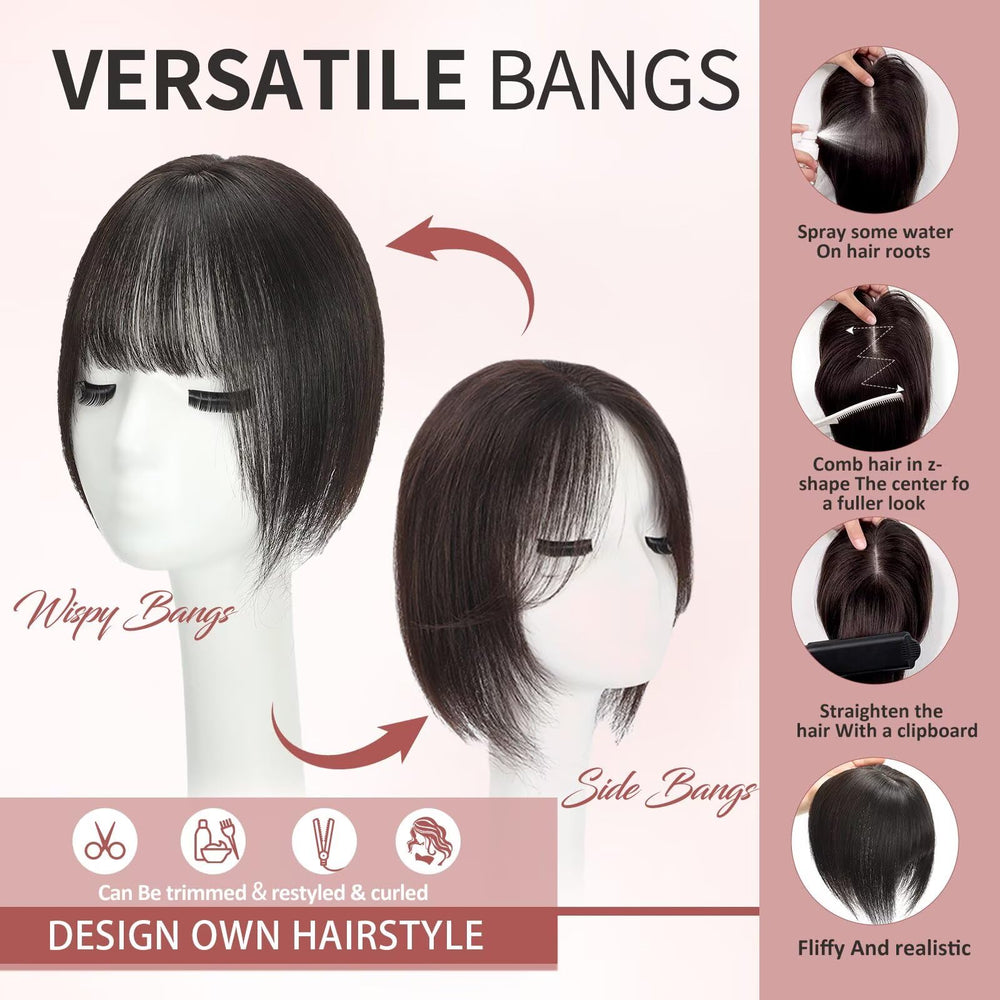 Mesariel accesorio capilar cobertura imperceptible para cabello fino y raíces grises.