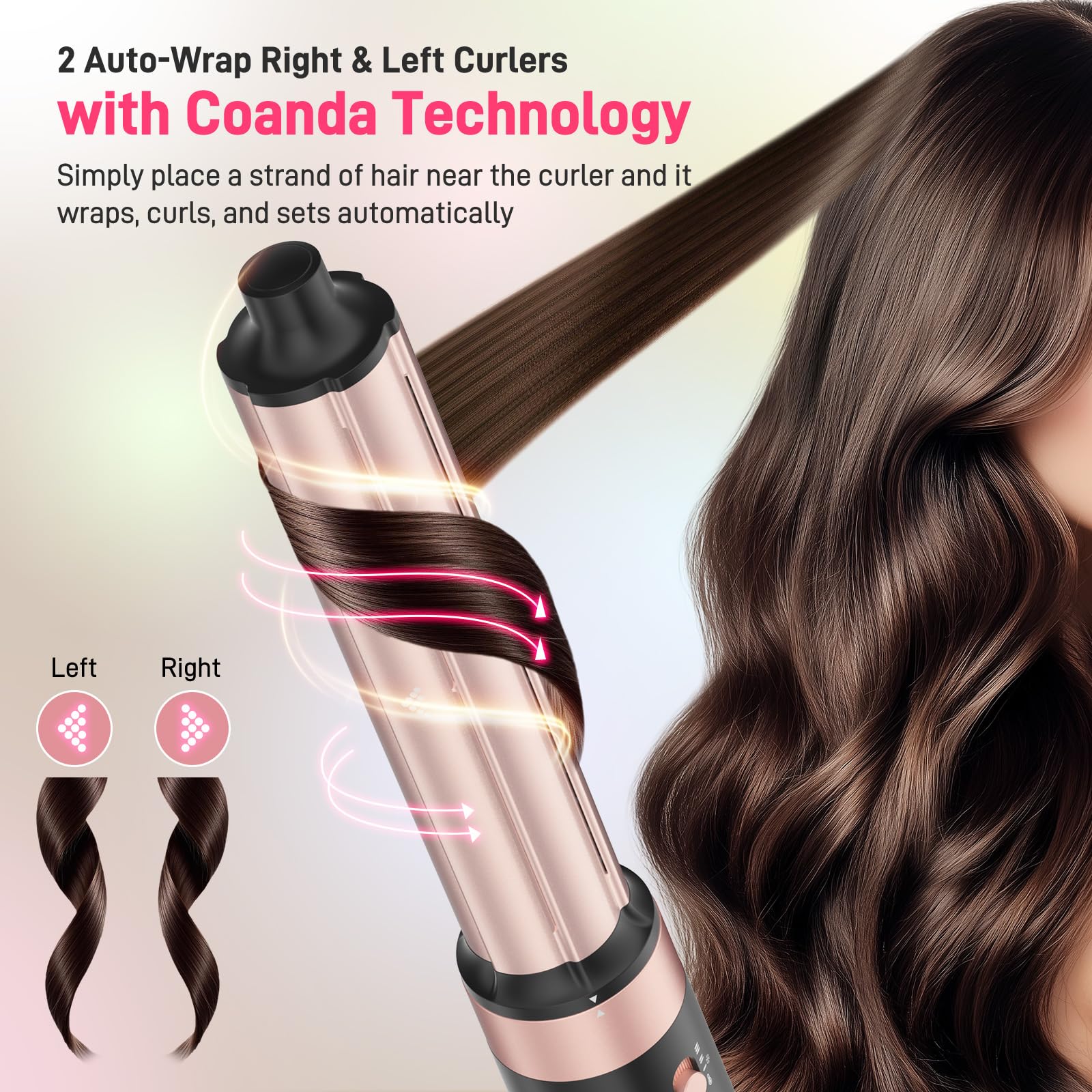 MESCOMB boquillas ajustables para distintos tipos de cabello