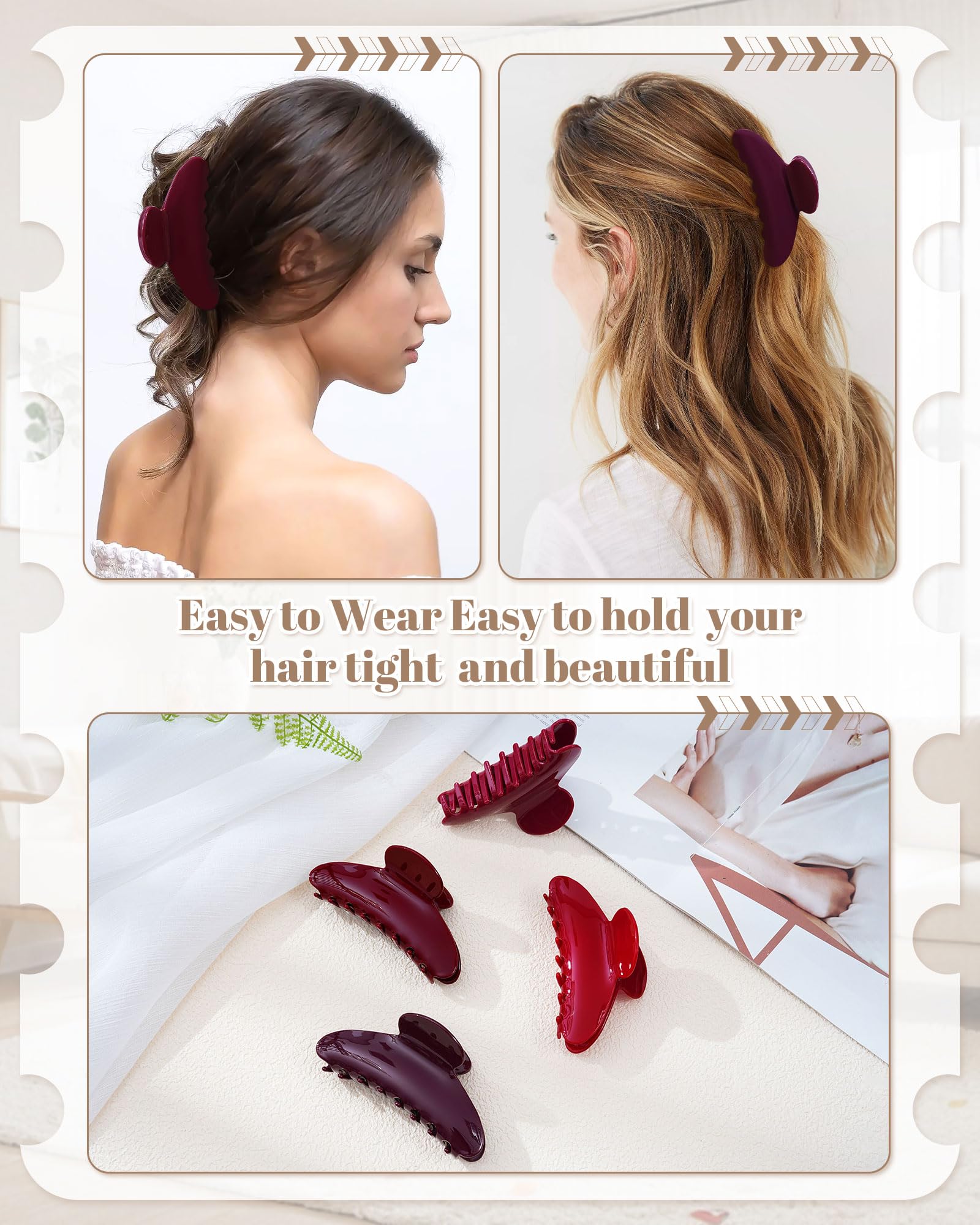 Mesovor clip con diseño banana, añade elegancia mientras sujetas el cabello