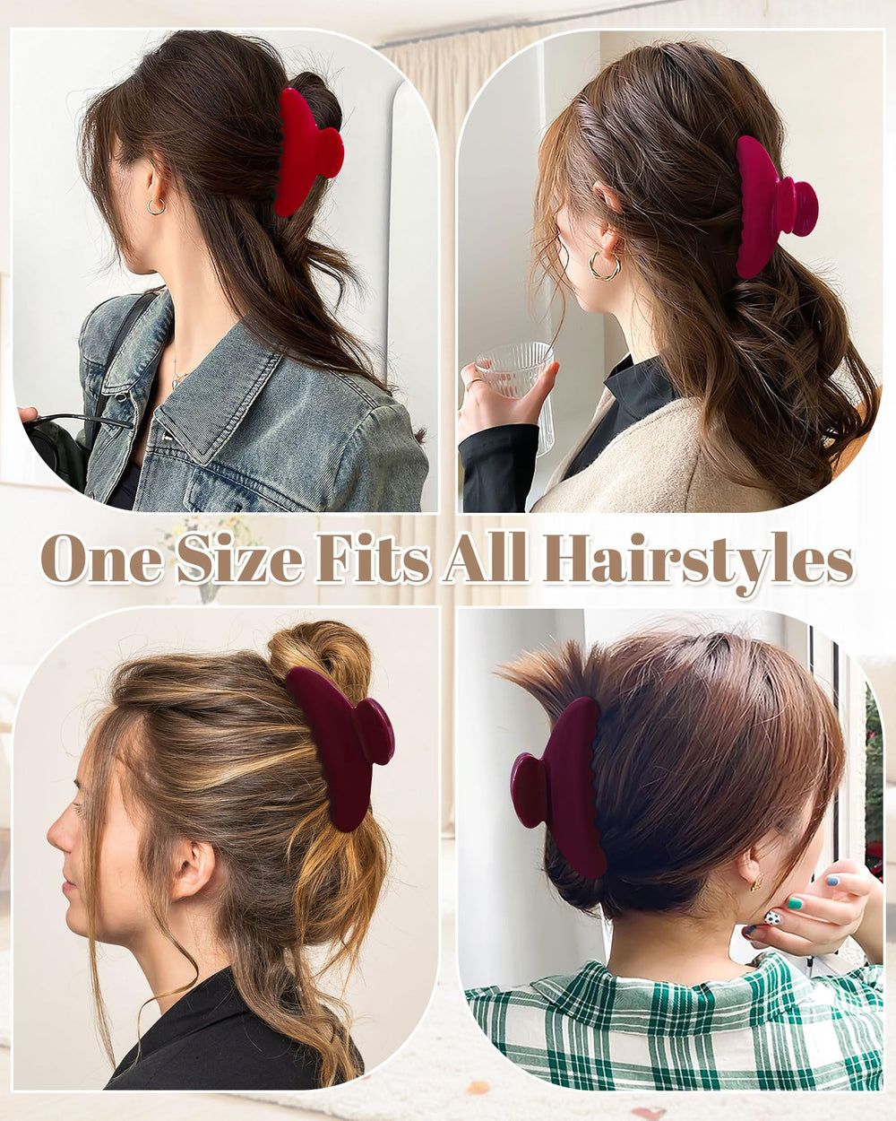 Mesovor clip de pelo de tamaño 10.5 cm, ideal para recogidos