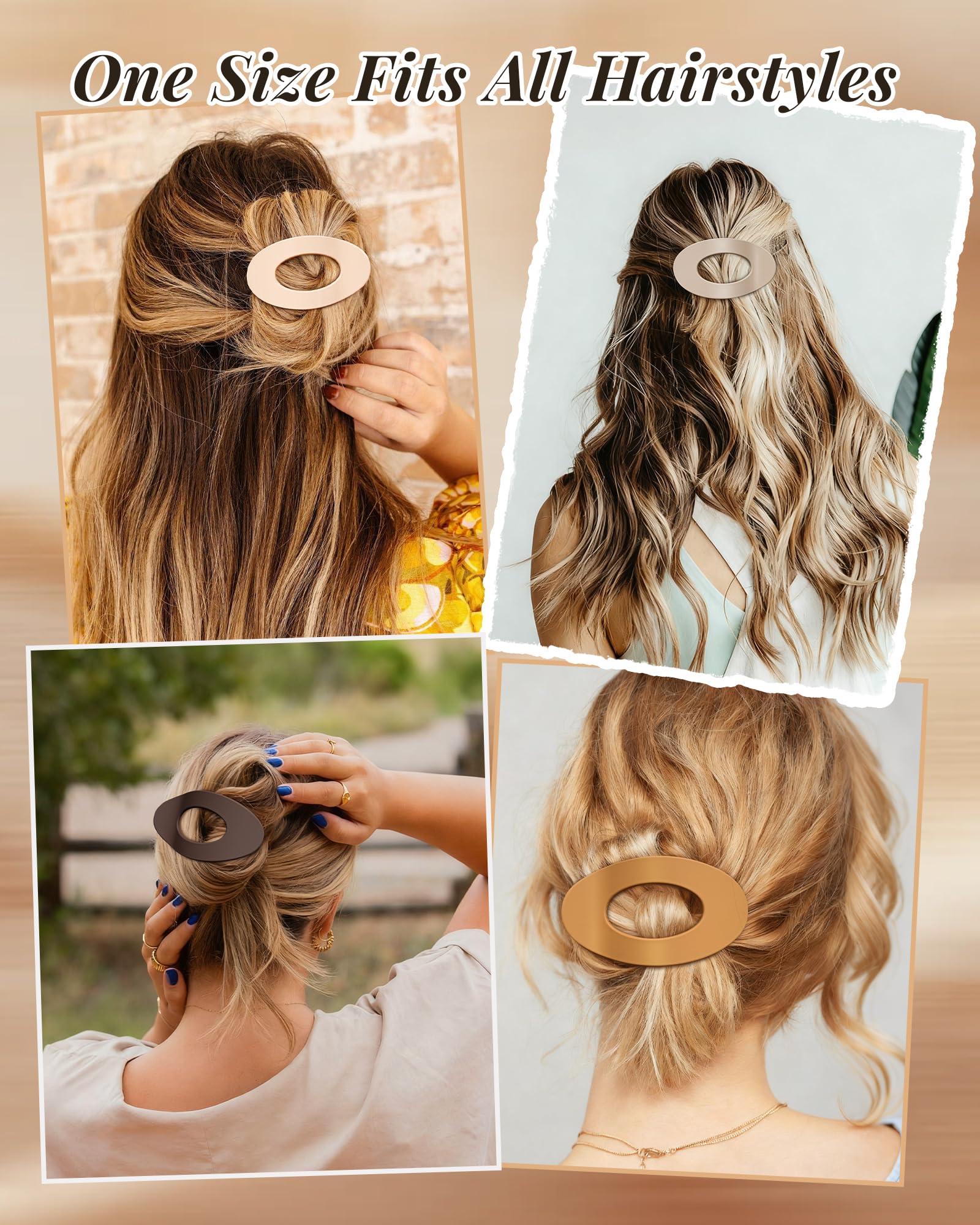 Mesovor pinzas planas multicolores para combinar con tu estilo.