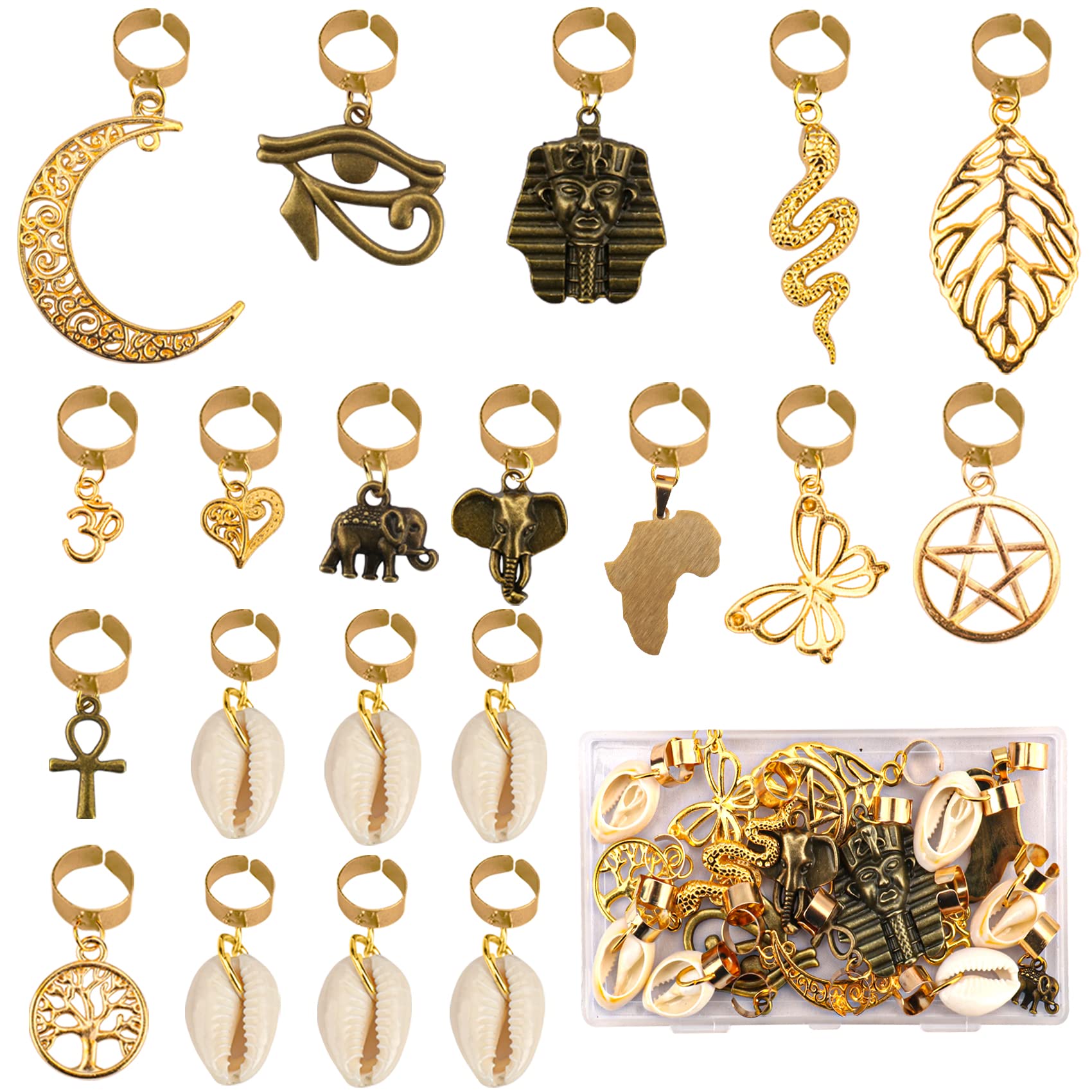Messen arcos de trenza bronce-oro para un look definido.