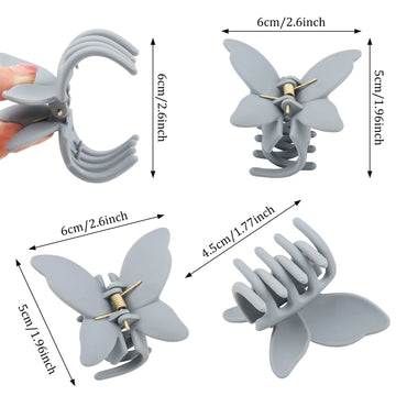 Diseño elegante de pinzas mariposa Messen para diferentes peinados.