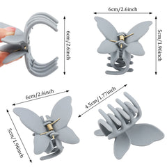 Diseño elegante de pinzas mariposa Messen para diferentes peinados.