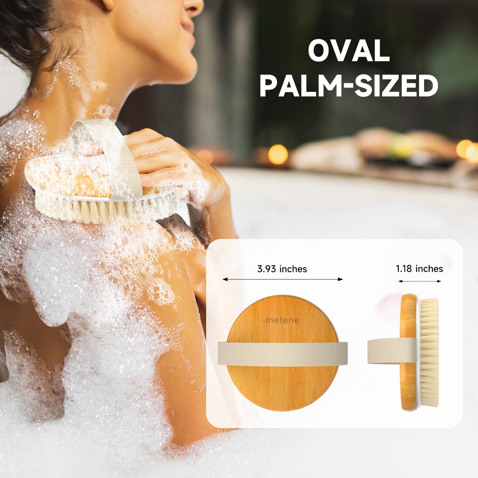 Metene cepillo exfoliante: ayuda a eliminar células muertas y dejar la piel suave