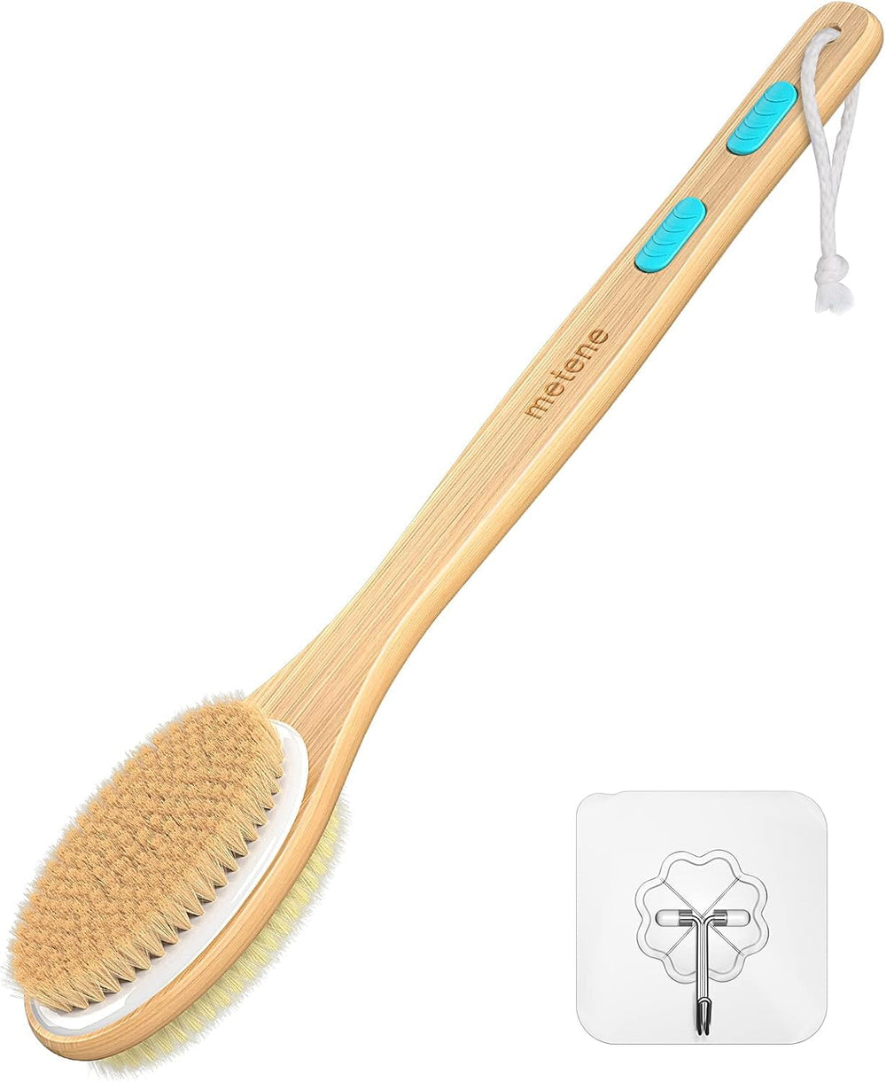 Metene cepillo ducha espalda mango largo facilita llegar a zonas difíciles.