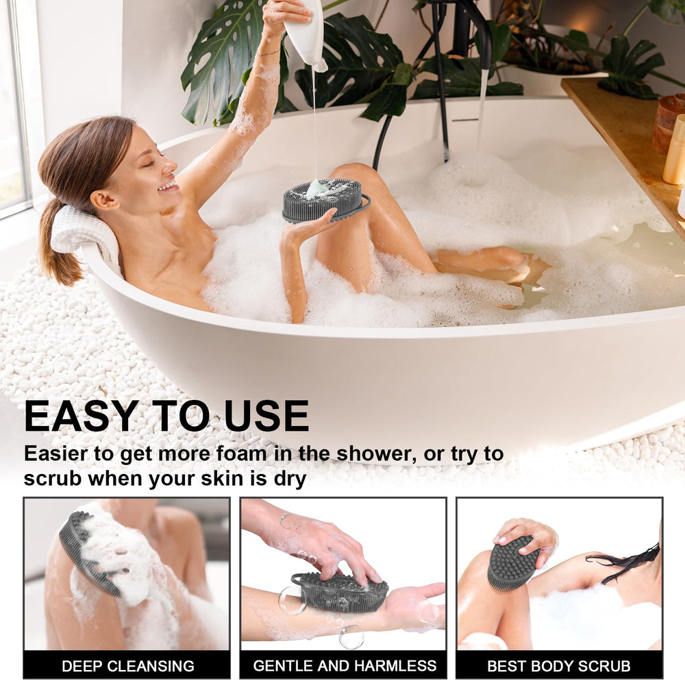 Metene cuidado diario para ducha y baño con exfoliación suave.