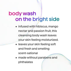 Method Body Wash Island Mist aroma hibisco mango promete sensación tropical.