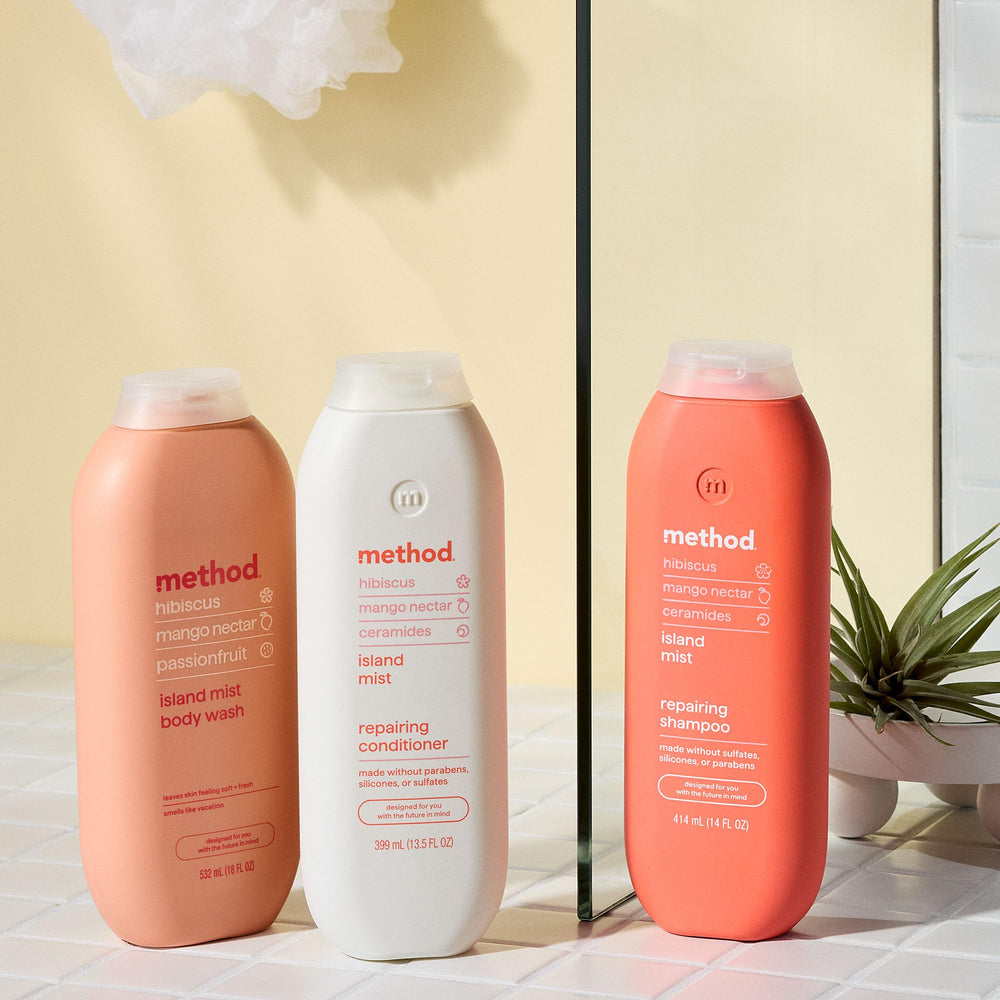 Method Body Wash Island Mist apto para duchas revitalizantes matutinas.