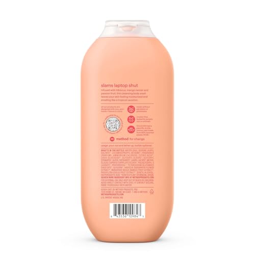 Method Body Wash Island Mist etiqueta fragancia para despertar sentidos.