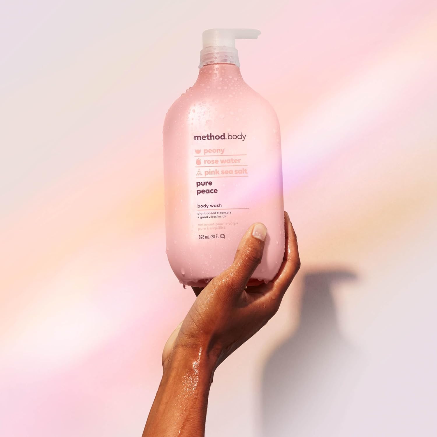 Method Body Wash Pure Peace sin ftalatos para una ducha más limpia.