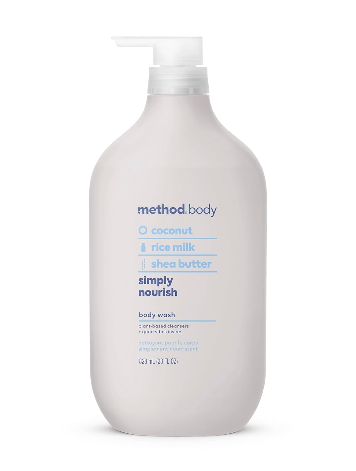 Method Body Wash Simply Nourish: botella en la ducha para limpieza suave y agradable