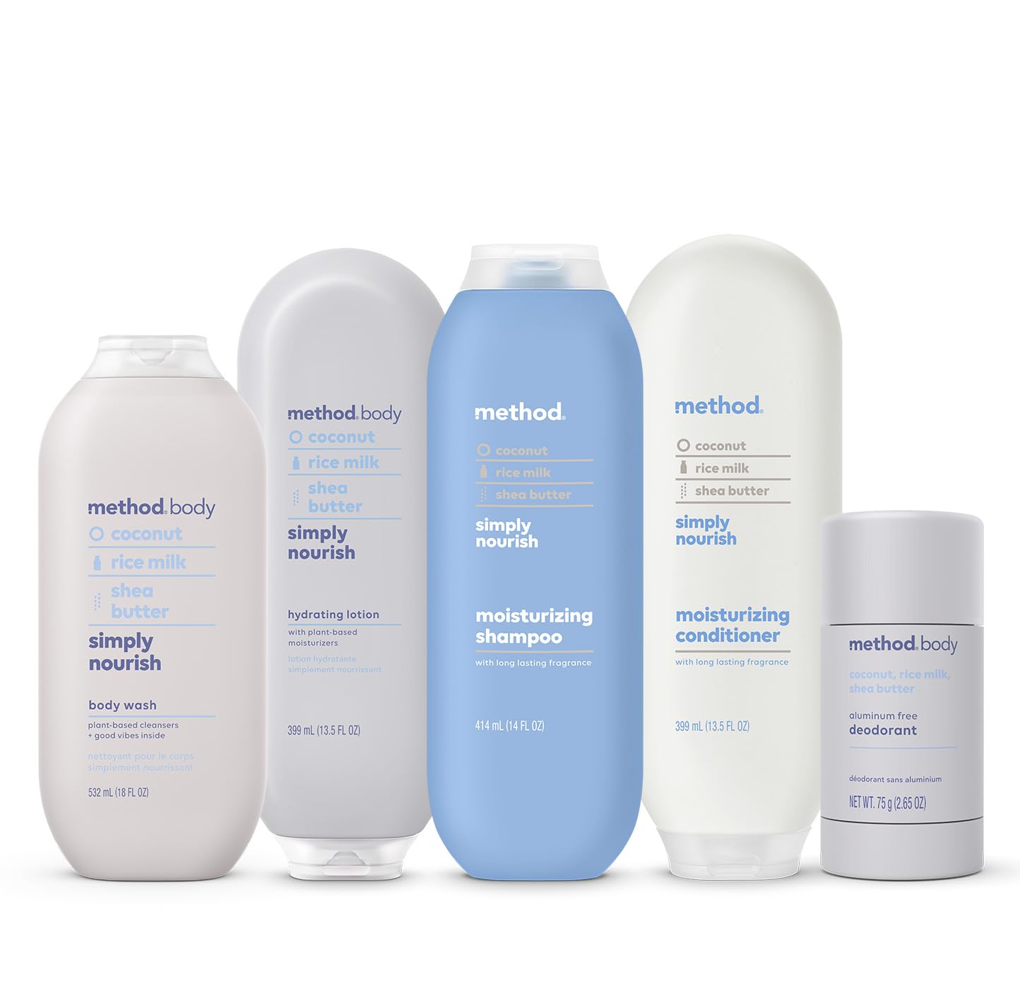 Aceites murumuru y jojoba de Method Simply Nourish para piel suave