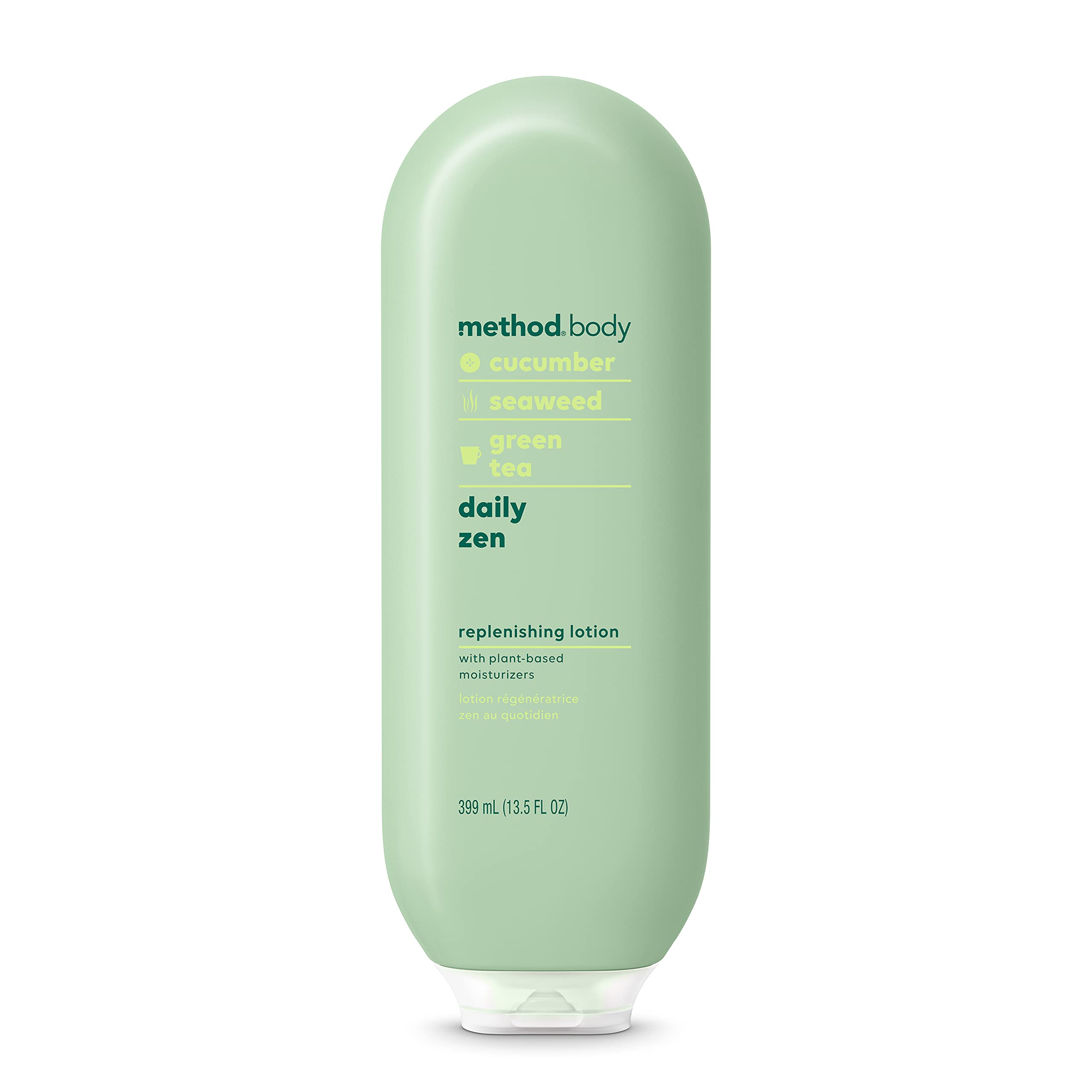 Method Daily Lotion bottle front showing all day hydration