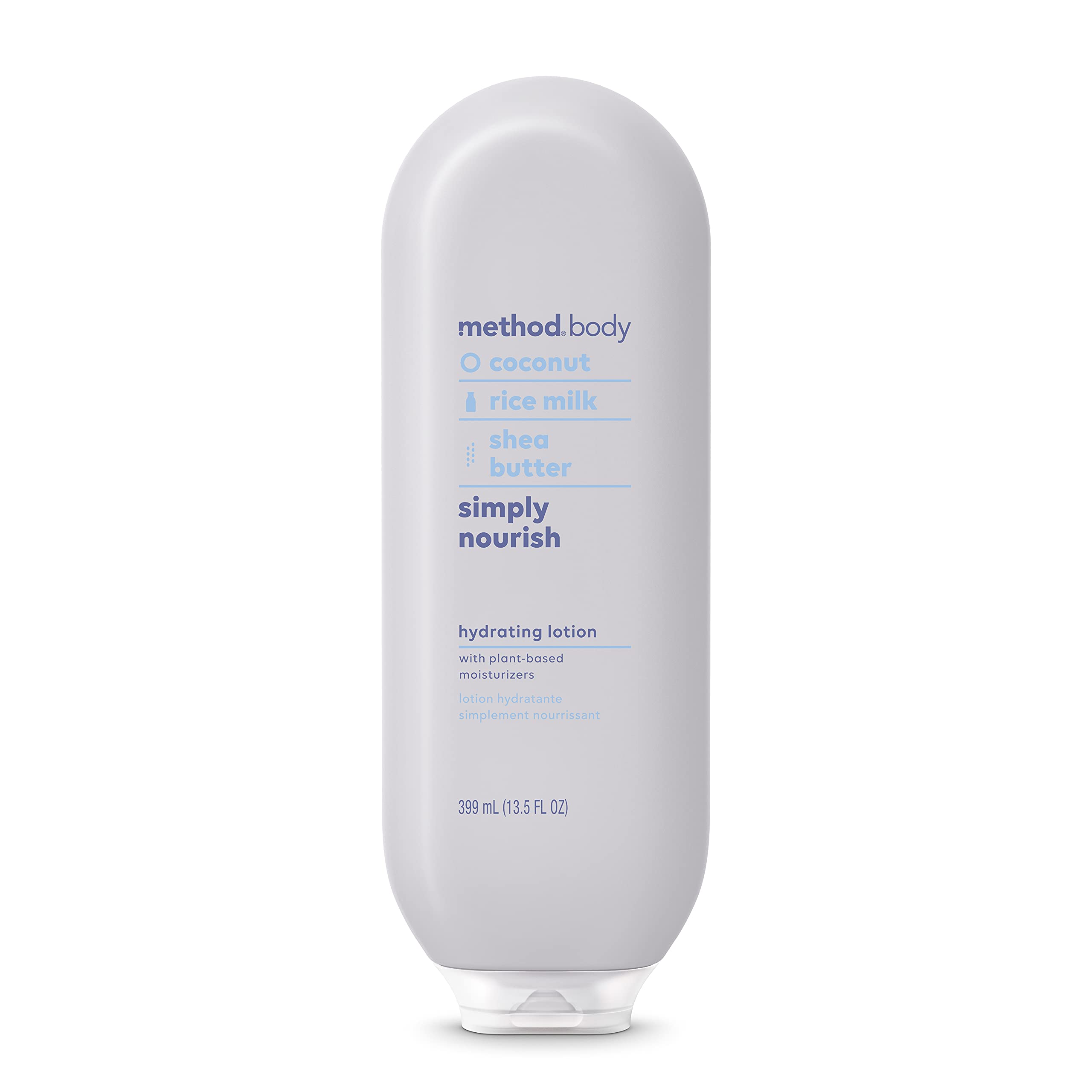 Method Daily Lotion Simply Nourish, botella para hidratación diaria y suave textura